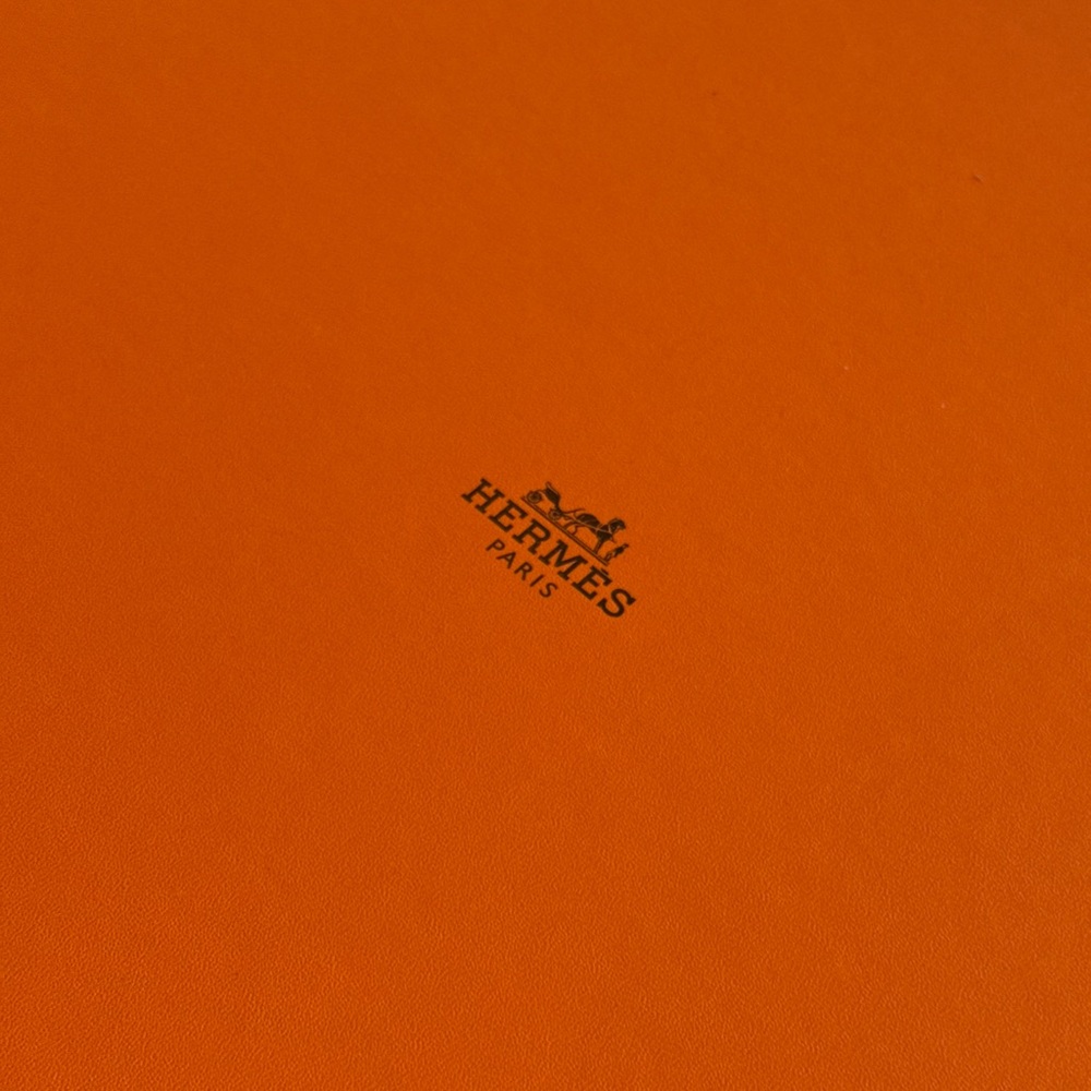 Hermès Classic Orange Leather Piece (box)